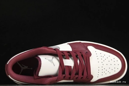 White 1 Low Bordeaux Jordan 1029